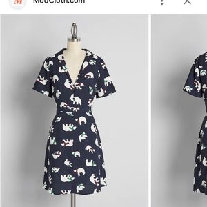 NWT ModCloth polar bear dress sz 8